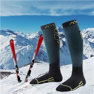 Высоко по колено Подогреваемые альпийские лыжные носки