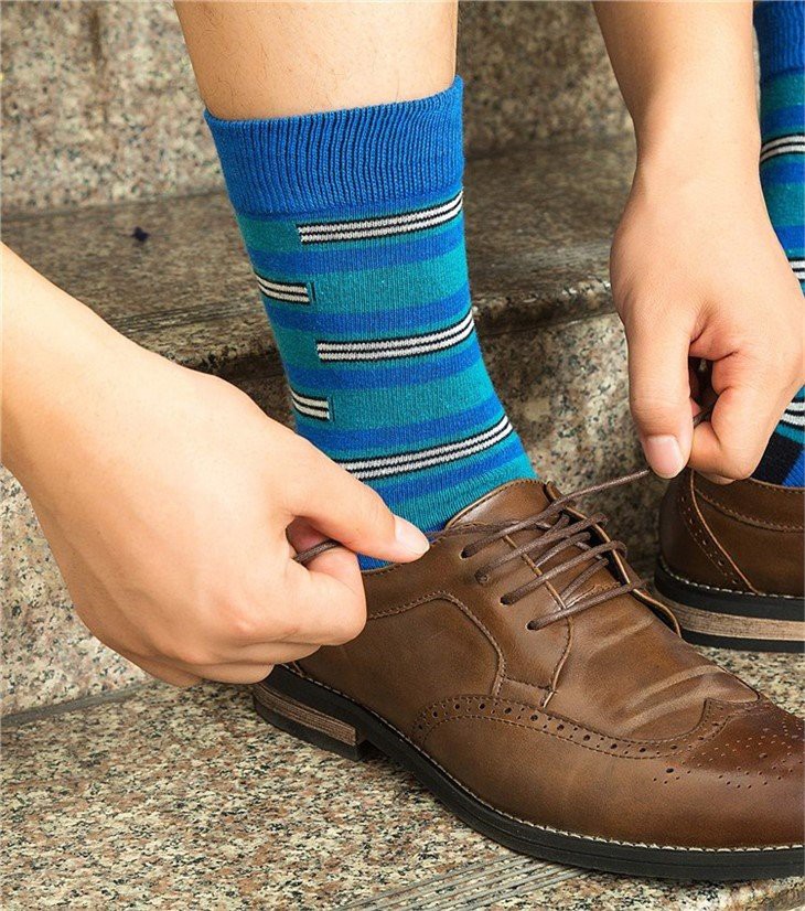 striped pattern men fashion dress socks+quotation