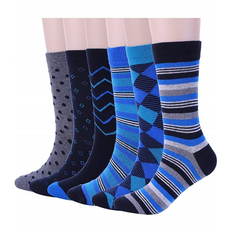 Мужские модные носки с полосатым узором